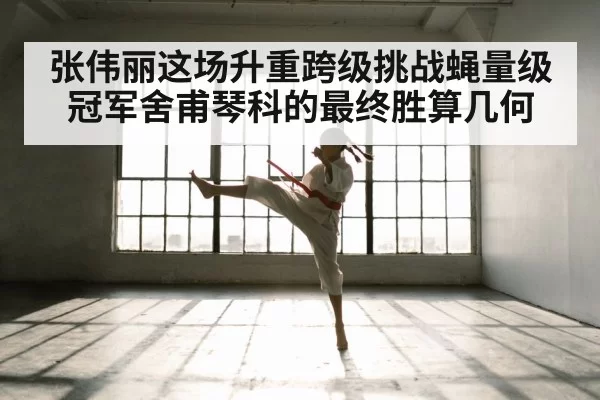 张伟丽这场升重跨级挑战蝇量级冠军舍甫琴科的最终胜算几何